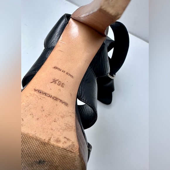 Balenciaga Strap Sandals Heels, Black, size 36.5, US 6.5 - Picture 8 of 8